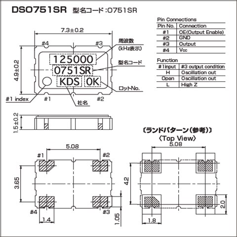 KDS晶振,有源晶振,DSO751SR晶振,车载晶振