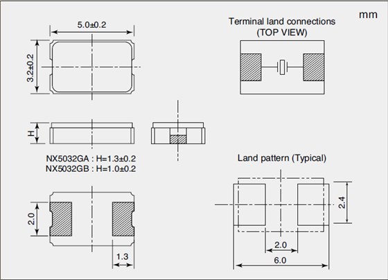 NDK晶振,贴片晶振,NX5032GB晶振,Quartz Crystal