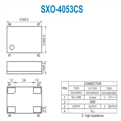 SMI晶振,温补晶振,SXO-4053CS晶振,5032石英晶体