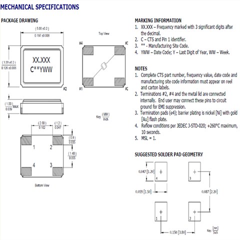 405C35B13M00000-13MHz-30PPM-13PF-CTS