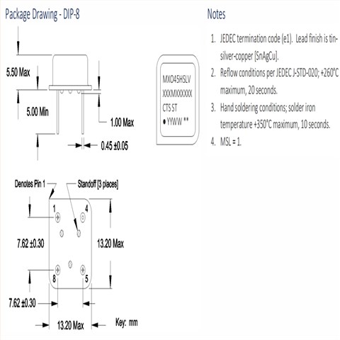 MXO45HSLV-5C-30M000000,美国西迪斯晶振,正方型钟振,6G基站