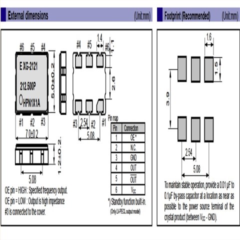 EPSON低耗能振荡器,X1M000341002200,XG-2102CA光模块晶振