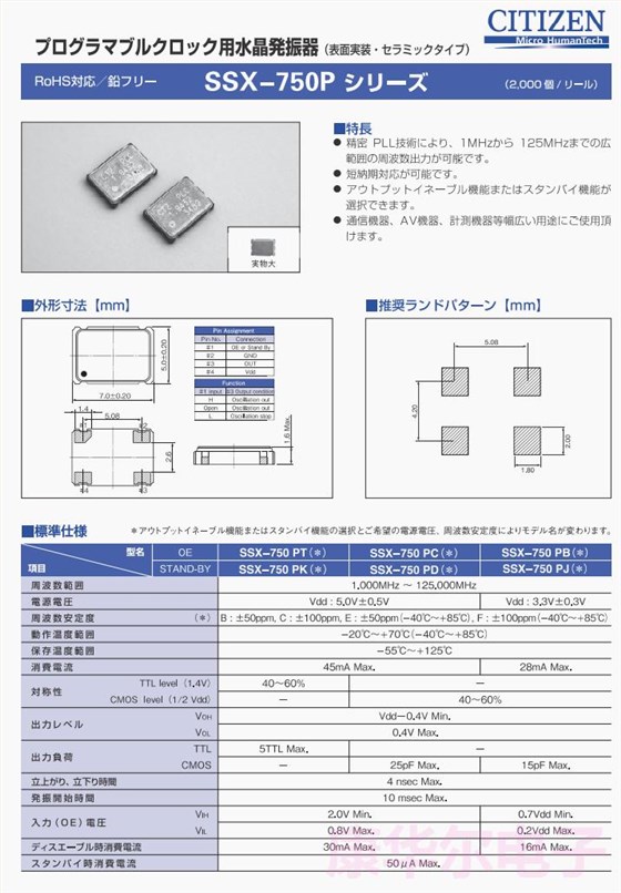 SSX-750P 7050