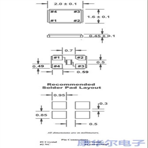 FC1BSCCEM16.0-T3,FOX进口晶振,2016贴片晶振,16MHz,FC1BS系列,无源晶振